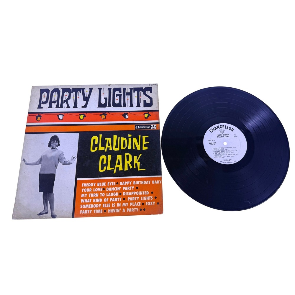 Claudine Clark Party Lights 1962 R&B Pop Soul Vinyl LP Chancellor CHL 5029 Mono